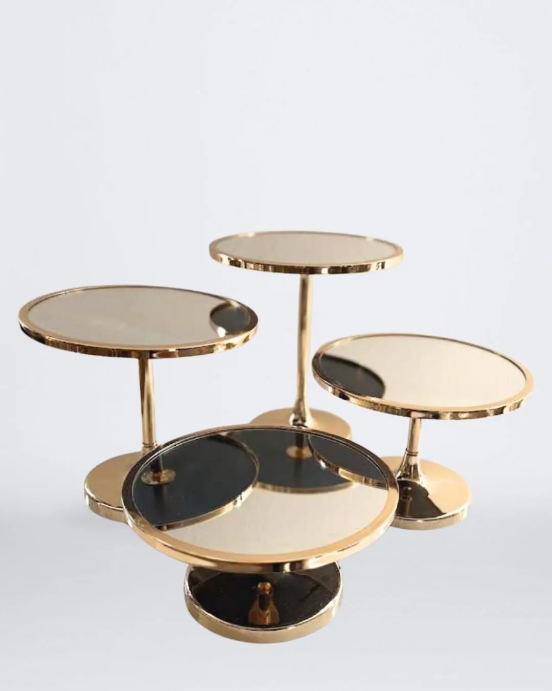 SET X 4 BASES PARA PASTEL METAL Y ESPEJO
