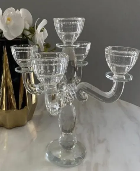 CANDELABRO CRISTAL 5 BRAZOS MEDIANO - imagen 2